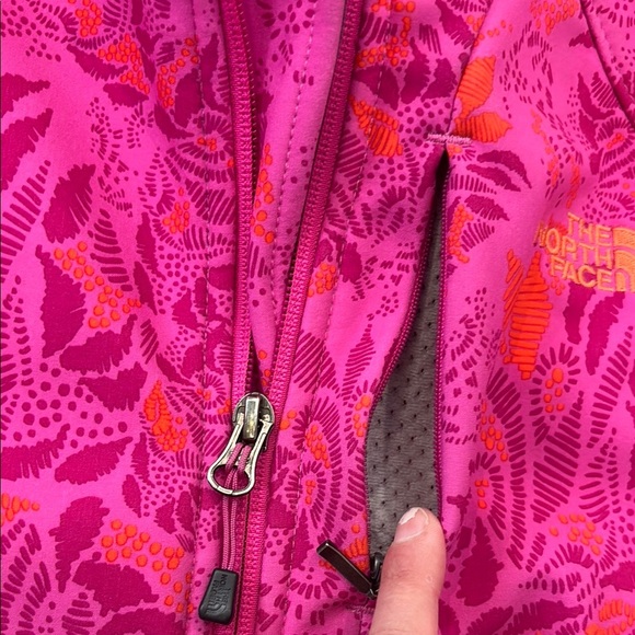 The North Face Women's Size XS Hyvent Floral Pink Softshell Jacket - Picture 5 of 14